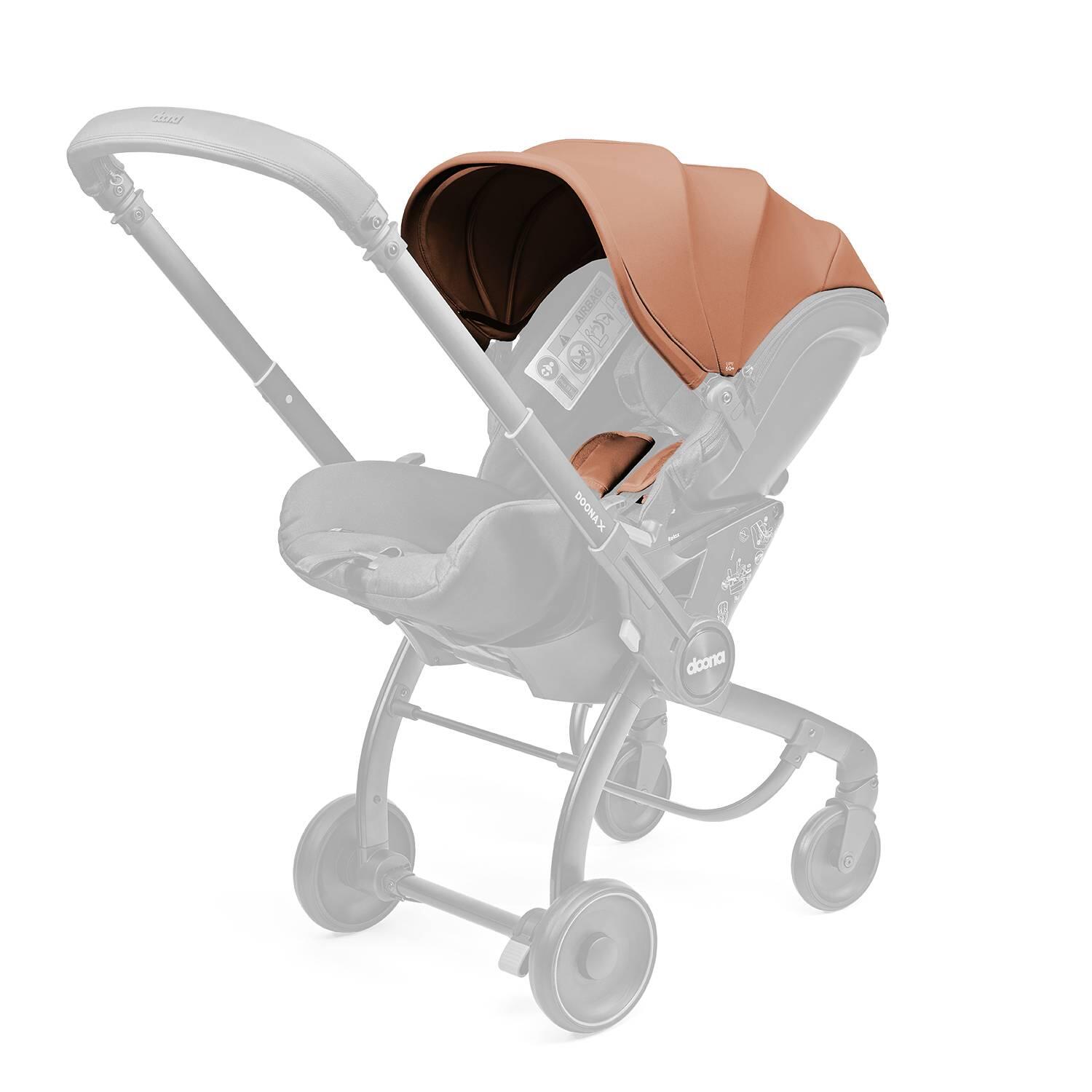 Doona X Bebek Arabasına Dönüşen Tekerlekli Gr 0 i-Size 3 Yatış Pozisyonlu Ana Kucağı Oto Koltuğu - Terracotta Terracotta