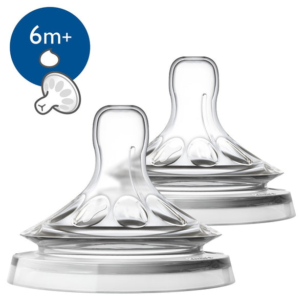 Avent Natural 2li Biberon Emziği Y kesik 6m+
