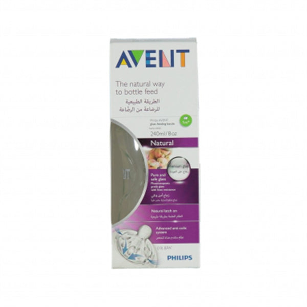 Avent Natural Cam Biberon 240 ml Tekli Beyaz