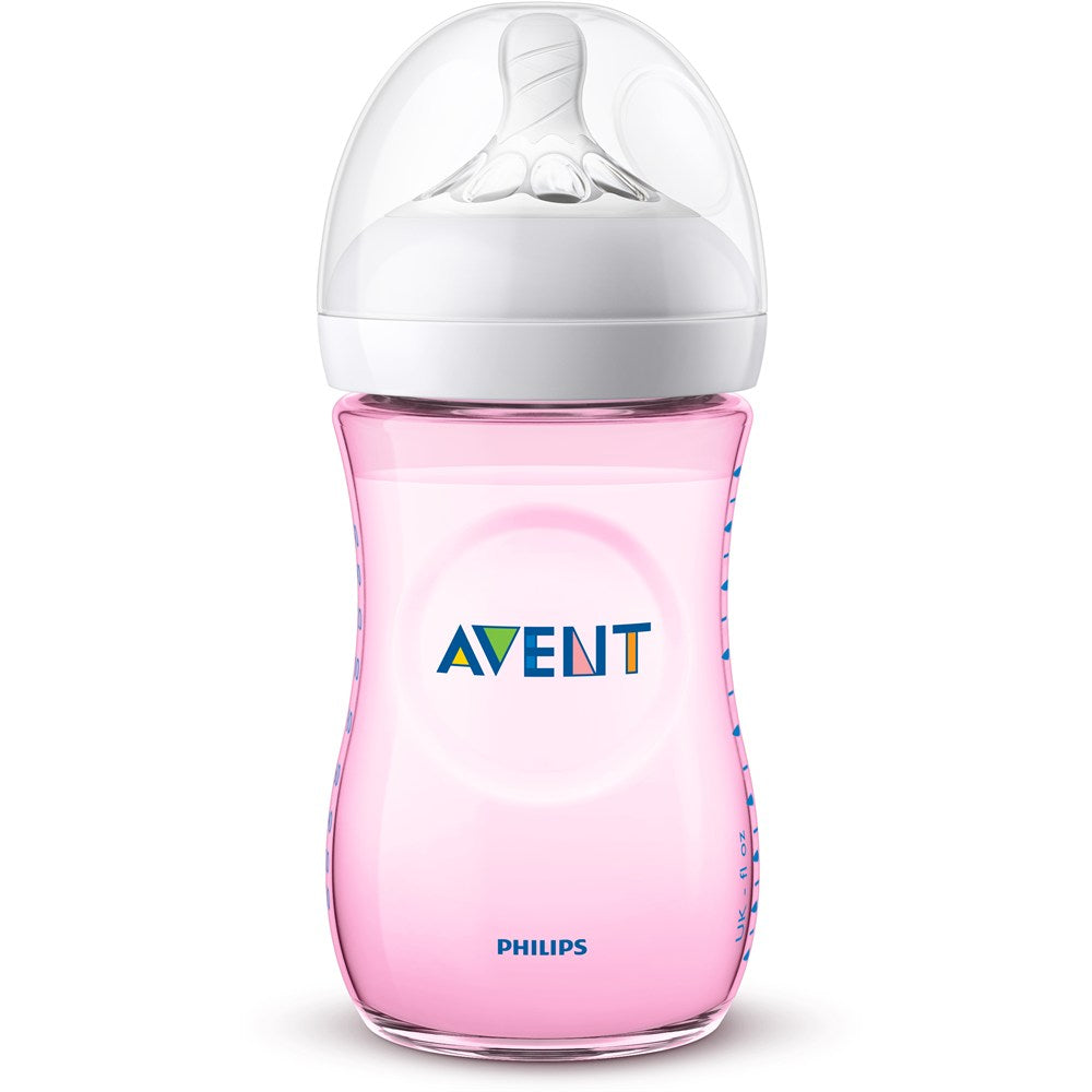 Avent Natural PP Biberon 260 ml Tekli - Pembe