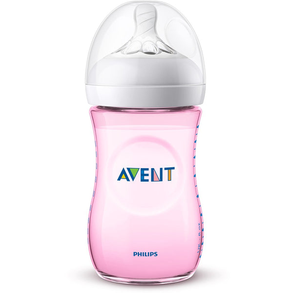 Avent Natural PP Biberon 260 ml Tekli - Pembe