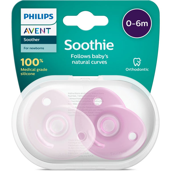Avent Soothie 2'li Emzik 0-6 Ay Kız Pembe