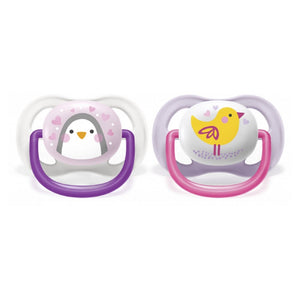 Avent Ultra Air 2'li Emzik 0-6 Ay Kız Pembe Mor - Çok Renkli