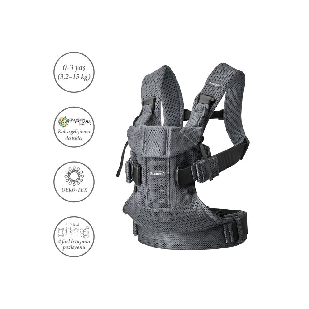 BabyBjörn Kanguru One Air 3D Mesh- Anthracite