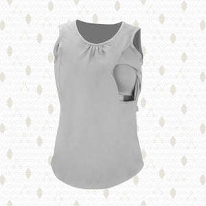 Bmom Hamilelik ve Emzirme Bluzu Gri