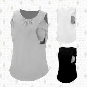 Bmom Hamilelik ve Emzirme Bluzu Gri