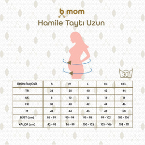 Bmom Hamilelik ve Lohusalık Uzun Taytı Black - Siyah