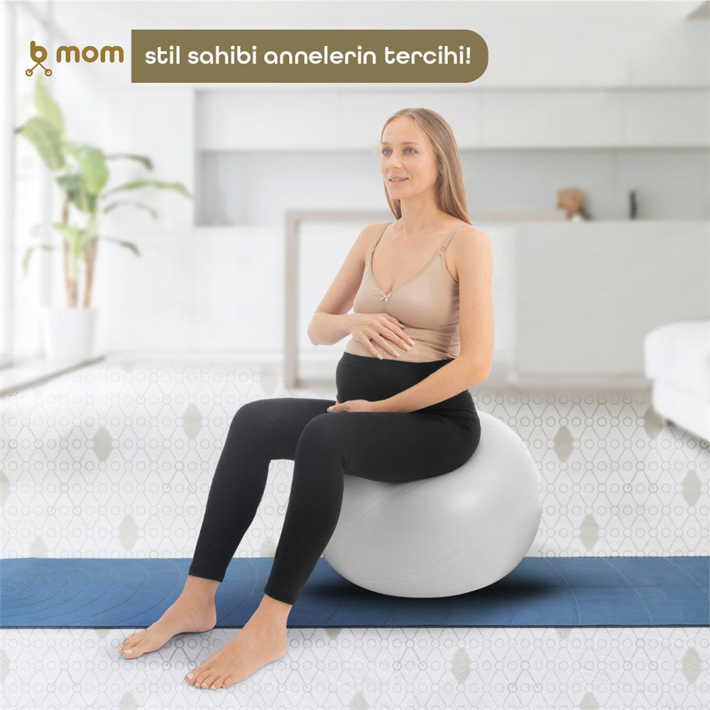 Bmom Hamilelik ve Lohusalık Uzun Taytı Black - Siyah