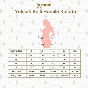Bmom Yüksek Bel Hamilelik ve Lohusalık Külodu Vizon