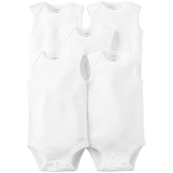 Carter's Bebek 5'li Beyaz Body - SL Kolsuz Beyaz