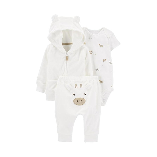 Carter's Bebek Hırkalı Set - Beyaz kuzulu - Beyaz Kuzulu