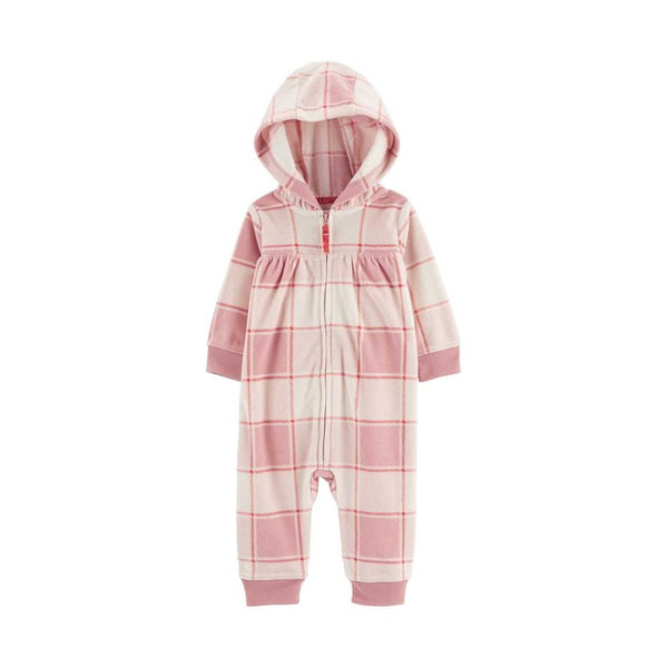 Carter's Kız Bebek Uzun Kollu Tulum - Pembe Ekoseli