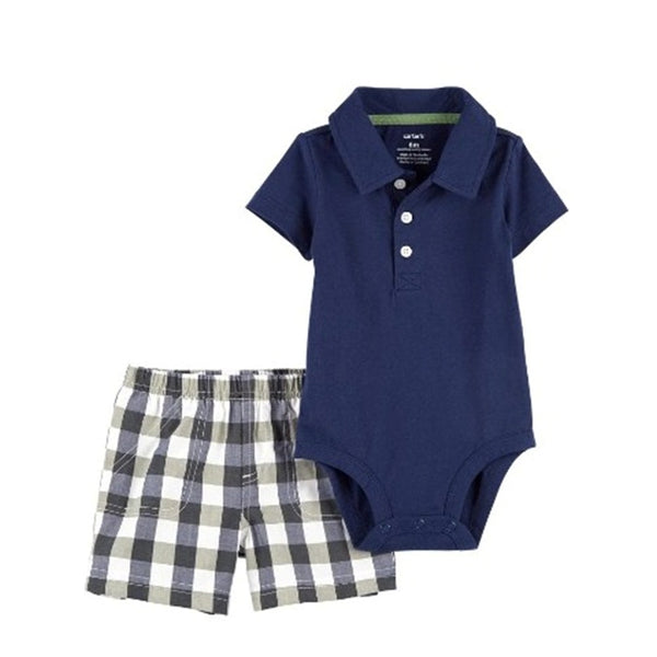 Carter's Erkek Bebek 2'li Alt Üst Set Mavi