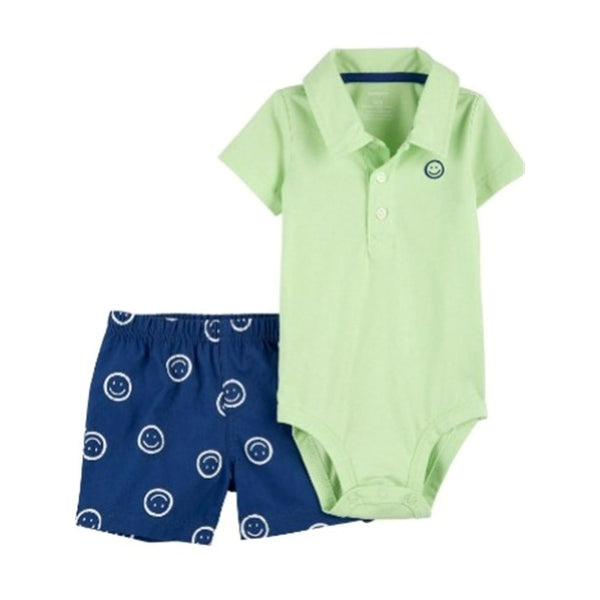 Carter's Erkek Bebek 2'li Alt Üst Set Yeşil