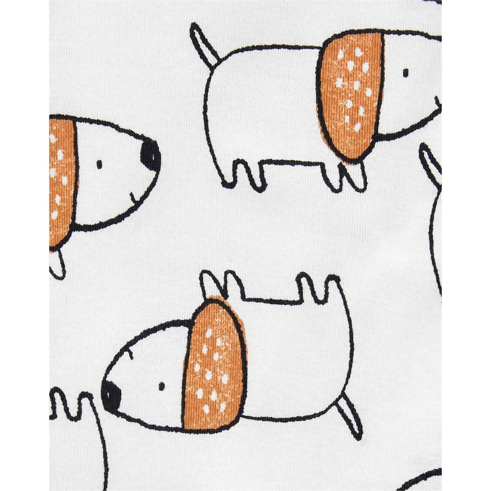 Carter's Erkek Bebek 5'li Body Set Gri, Kahve Köpek Desenli