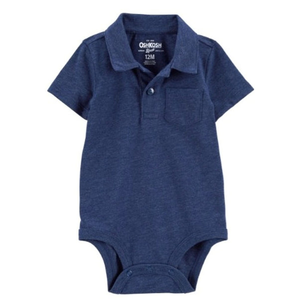 Carter's Erkek Bebek Body Mavi Yakalı