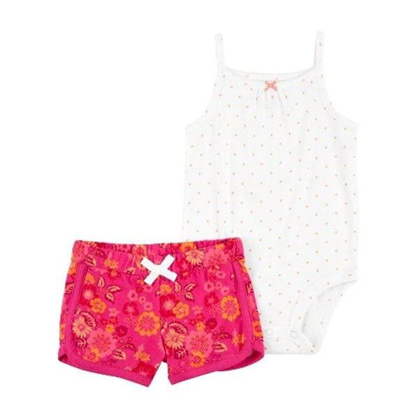Carter's Kız Bebek 2'li Alt Üst Set Pembe