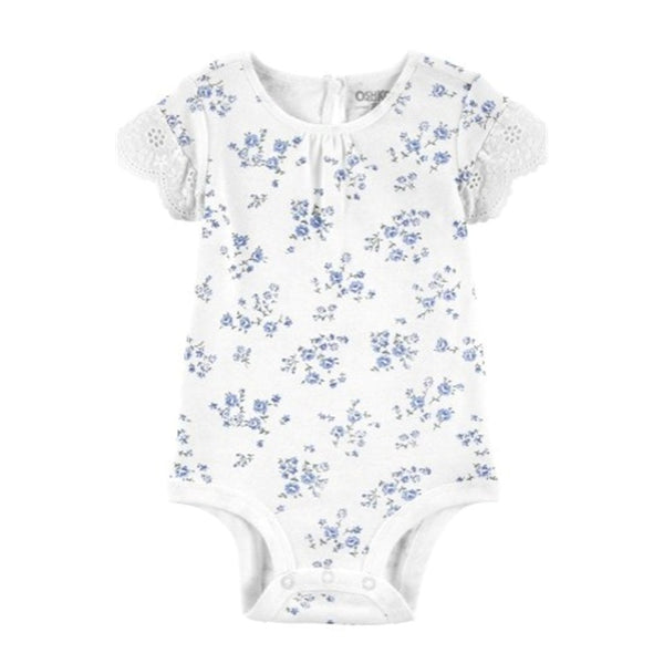Carter's Kız Bebek Body Beyaz Desenli