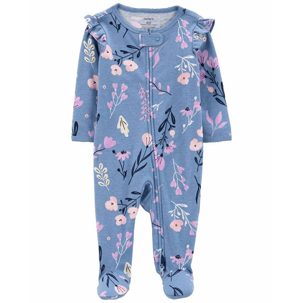 Carter's Kız Bebek Tulum Mavi Çiçekli