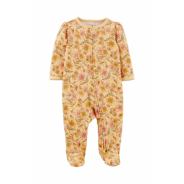 Carter's Kız Bebek Tulum - Sarı Çiçek Baskılı
