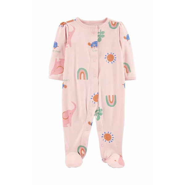 Carter's Kız Bebek Tulum - Pembe Gökkuşağı baskılı - Pembe Gökkuşağı Baskılı