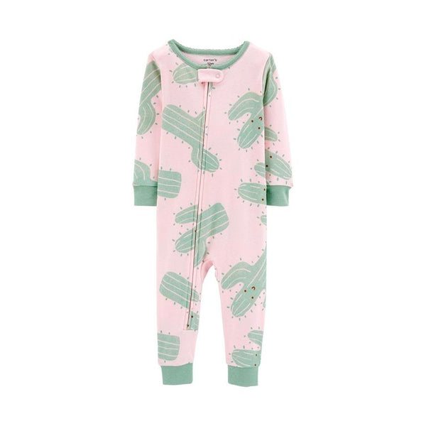 Carter's Küçük Kız Çocuk Uyku Tulumu - Pembe Kaktüslü