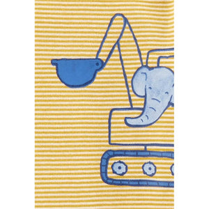 Carter's Layette Erkek Bebek 3'lü Body Set - Lacivert/Sarı İş makinası
