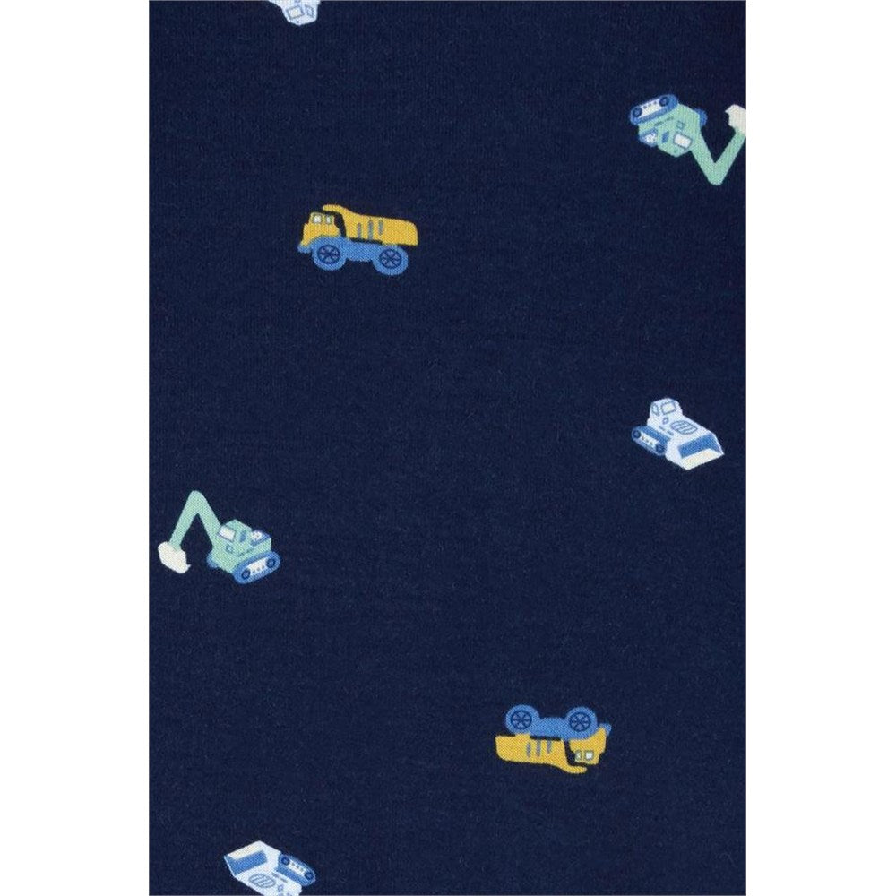 Carter's Layette Erkek Bebek 3'lü Body Set - Lacivert/Sarı İş makinası