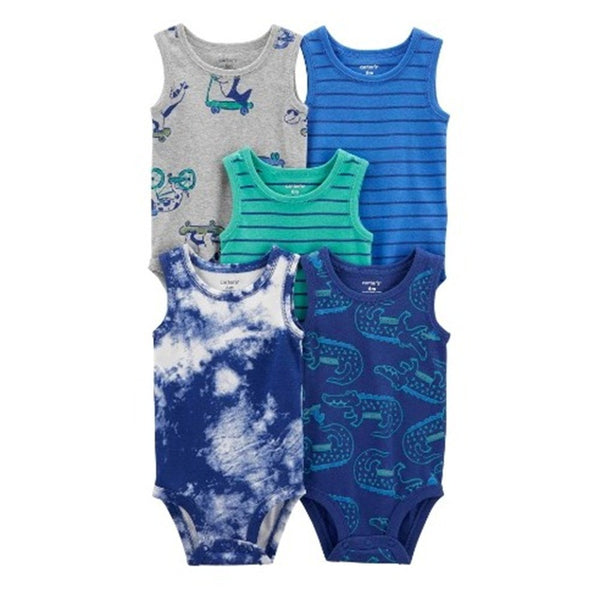 Carter's Layette Erkek Bebek 5'li Body Set Çok Renkli