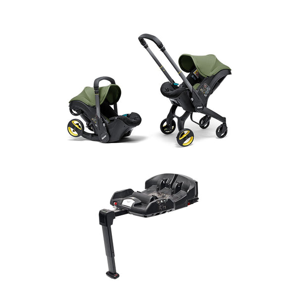 Doona i Bebek Arabasına Dönüşen i-Size Ana Kucağı Oto Koltuğu Isofix Baza Hediyeli - Desert Green