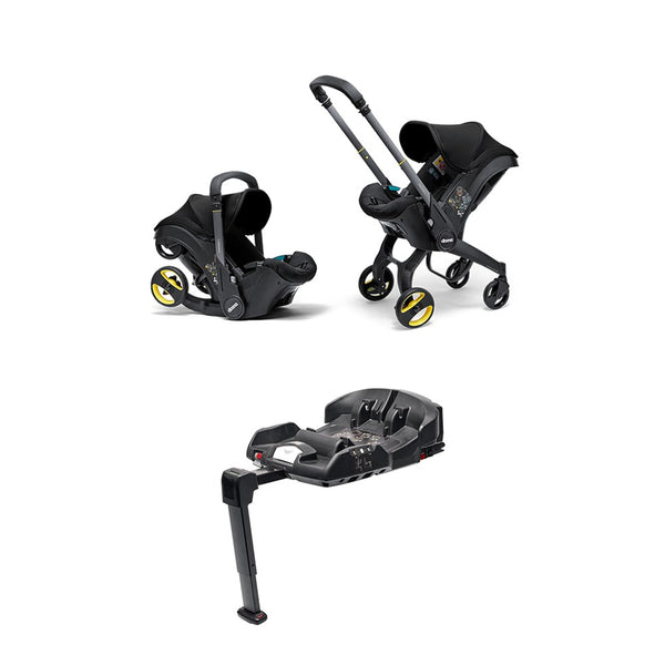 Doona i Bebek Arabasına Dönüşen i-Size Ana Kucağı Oto Koltuğu Isofix Baza Hediyeli - Nitro Black