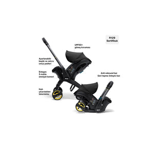 Doona i Bebek Arabasına Dönüşen i-Size Ana Kucağı Oto Koltuğu Isofix Baza Hediyeli - Nitro Black