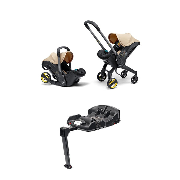 Doona i Bebek Arabasına Dönüşen i-Size Ana Kucağı Oto Koltuğu Isofix Baza Hediyeli - Sahara Sand