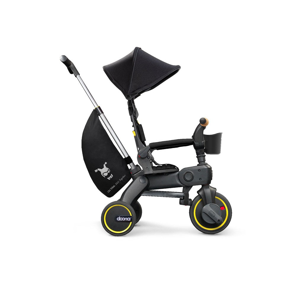 Doona Liki Trike Tek Parça Katlanır 3 Tekerlekli Bebek Bisikleti S5 - Nitro Black