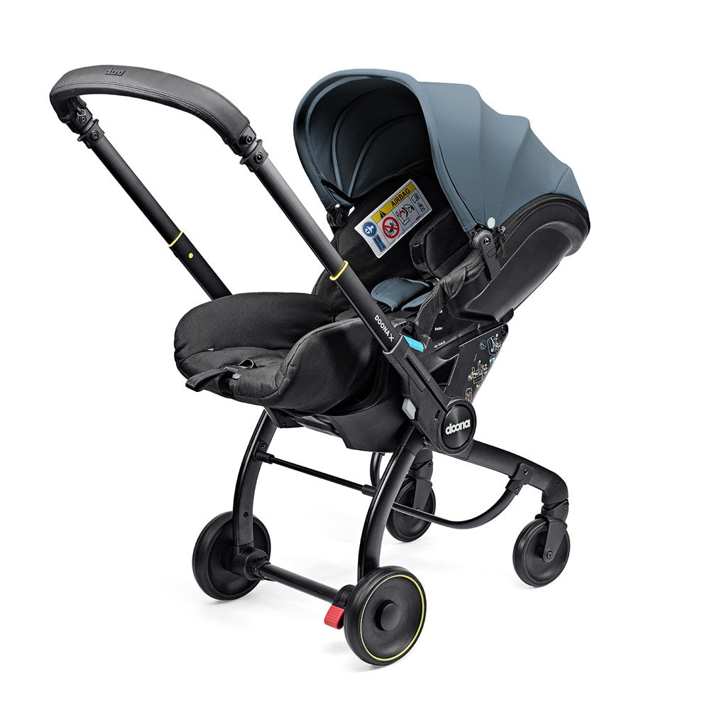 Doona X Bebek Arabasına Dönüşen Tekerlekli Gr 0 i-Size 3 Yatış Pozisyonlu Ana Kucağı Oto Koltuğu - Ocean Blue