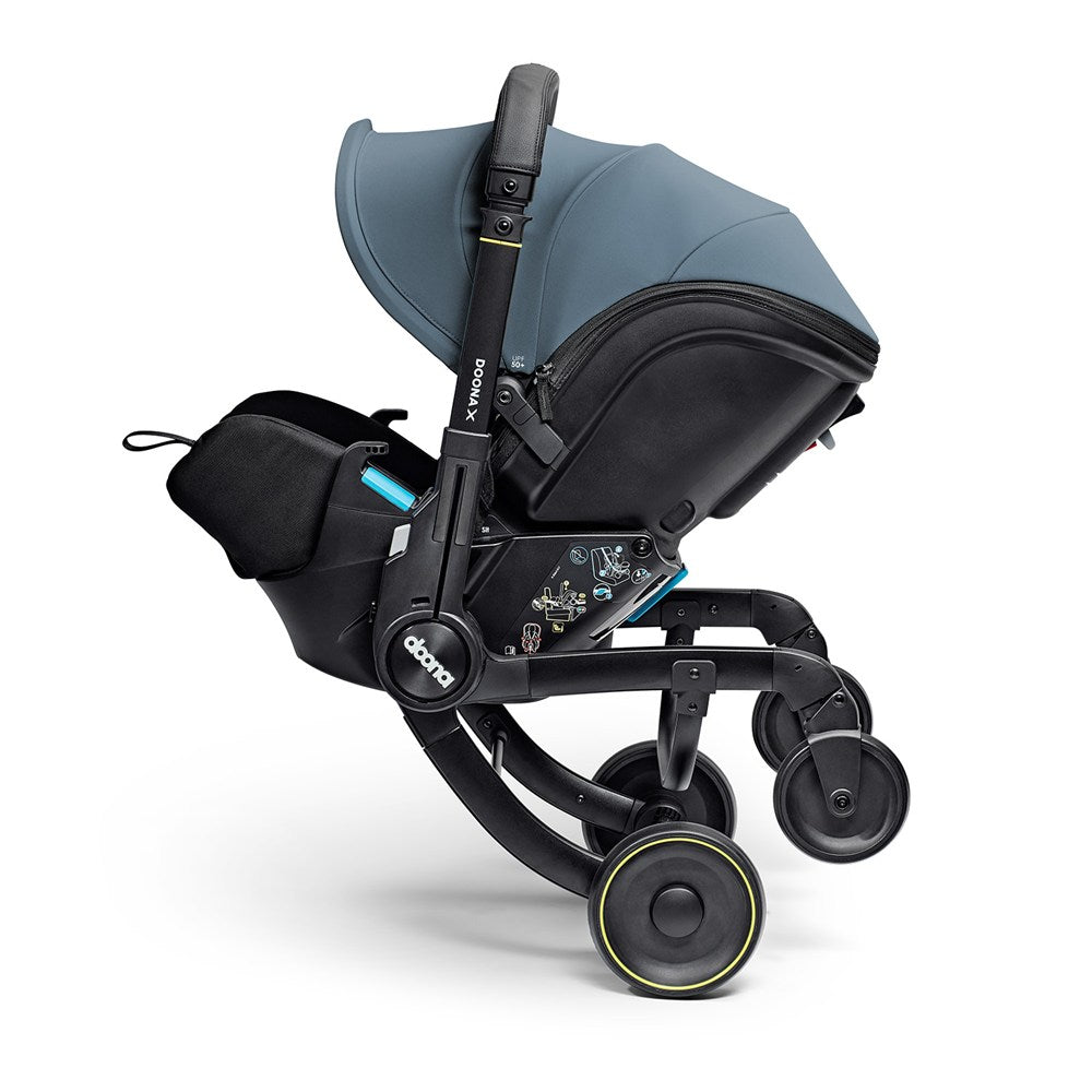 Doona X Bebek Arabasına Dönüşen Tekerlekli Gr 0 i-Size 3 Yatış Pozisyonlu Ana Kucağı Oto Koltuğu - Ocean Blue