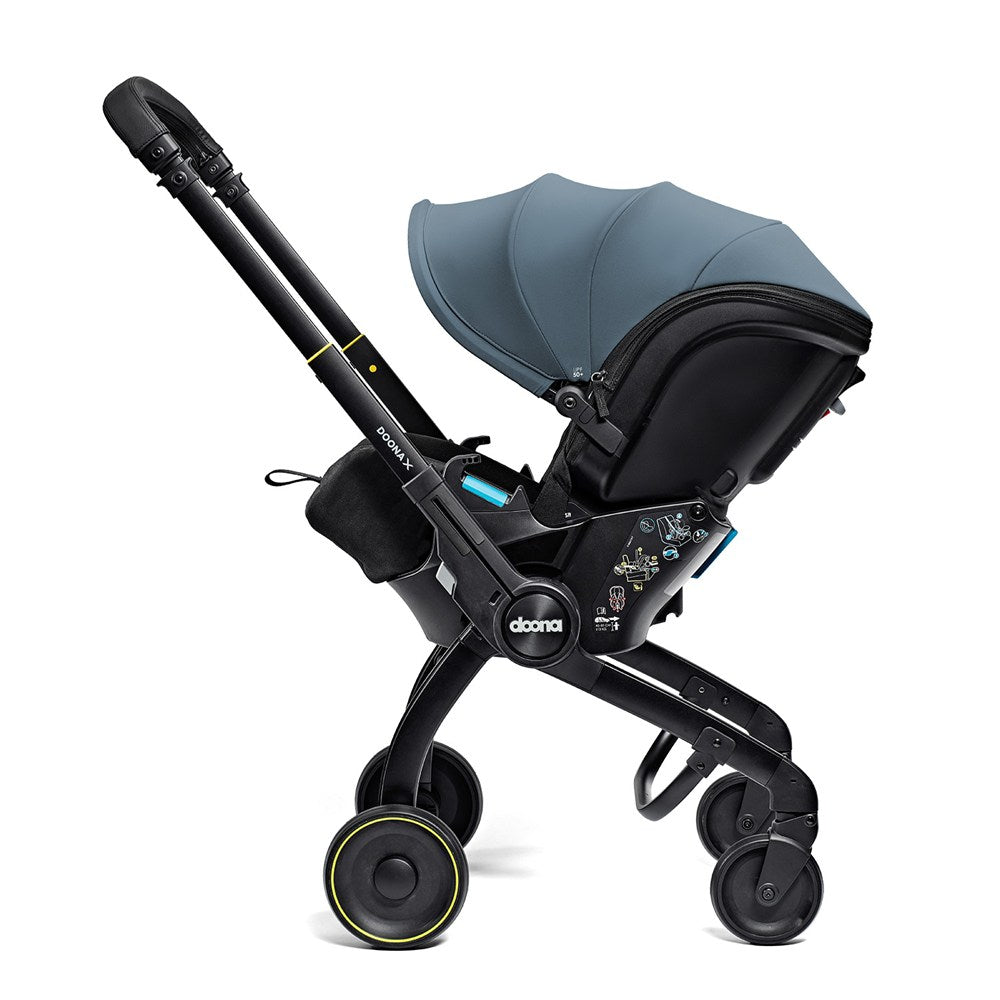 Doona X Bebek Arabasına Dönüşen Tekerlekli Gr 0 i-Size 3 Yatış Pozisyonlu Ana Kucağı Oto Koltuğu - Ocean Blue