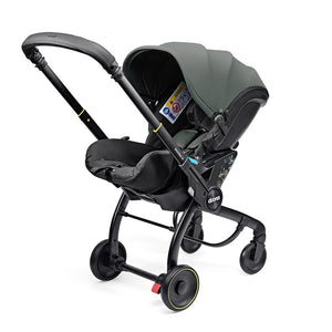Doona X Bebek Arabasına Dönüşen Tekerlekli Gr 0 i-Size 3 Yatış Pozisyonlu Ana Kucağı Oto Koltuğu - Slate Gree - Slate Green