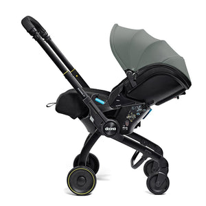 Doona X Bebek Arabasına Dönüşen Tekerlekli Gr 0 i-Size 3 Yatış Pozisyonlu Ana Kucağı Oto Koltuğu - Slate Gree - Slate Green