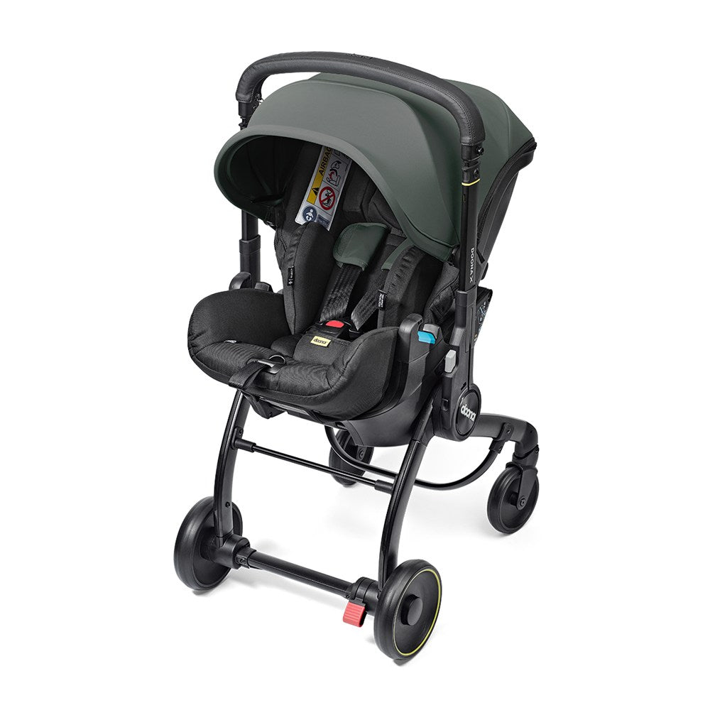 Doona X Bebek Arabasına Dönüşen Tekerlekli Gr 0 i-Size 3 Yatış Pozisyonlu Ana Kucağı Oto Koltuğu - Slate Gree - Slate Green