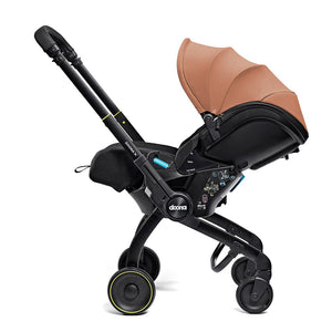 Doona X Bebek Arabasına Dönüşen Tekerlekli Gr 0 i-Size 3 Yatış Pozisyonlu Ana Kucağı Oto Koltuğu - Terracotta