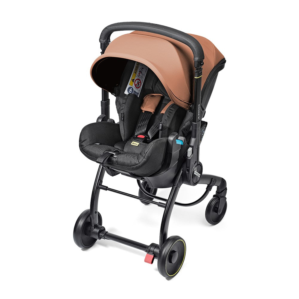 Doona X Bebek Arabasına Dönüşen Tekerlekli Gr 0 i-Size 3 Yatış Pozisyonlu Ana Kucağı Oto Koltuğu - Terracotta