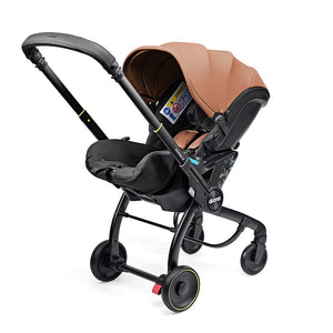 Doona X Bebek Arabasına Dönüşen Tekerlekli Gr 0 i-Size 3 Yatış Pozisyonlu Ana Kucağı Oto Koltuğu - Terracotta