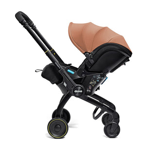 Doona X Bebek Arabasına Dönüşen Tekerlekli Gr 0 i-Size 3 Yatış Pozisyonlu Ana Kucağı Oto Koltuğu - Terracotta