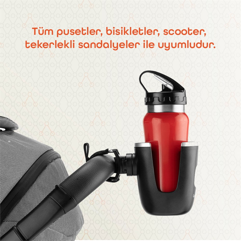 Gezenbebe Bebek Arabası Bardak Tutucu