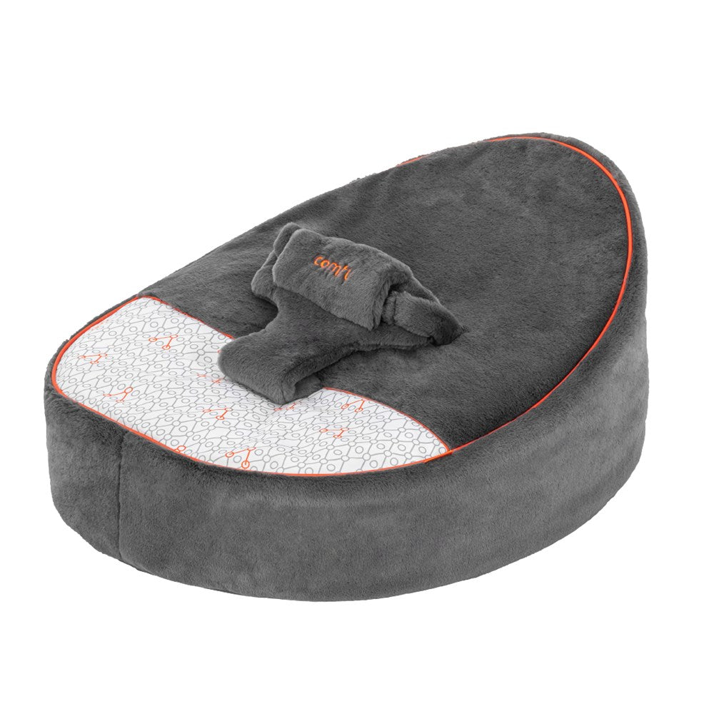 Gezenbebe Comfy Dolgulu Bebek Pufu - Charcoal