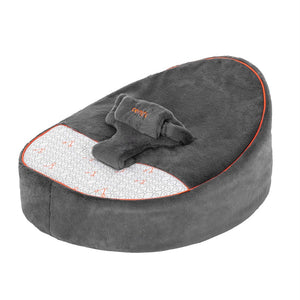 Gezenbebe Comfy Dolgulu Bebek Pufu - Charcoal