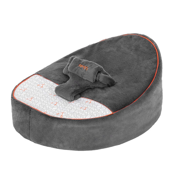 Gezenbebe Comfy Dolgulu Bebek Pufu - Charcoal