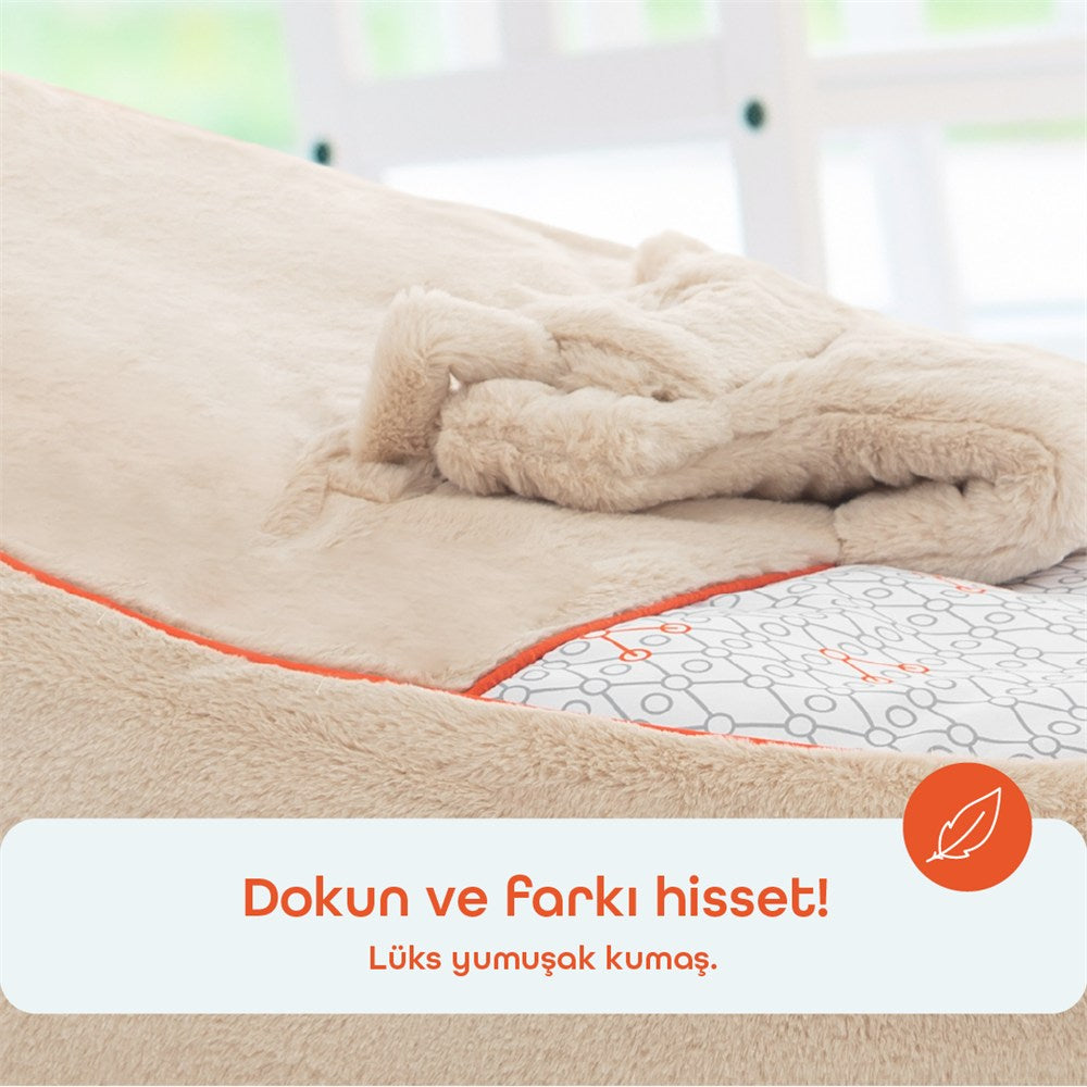 Gezenbebe Comfy Dolgulu Bebek Pufu - Mist