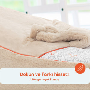 Gezenbebe Comfy Dolgulu Bebek Pufu - Mist